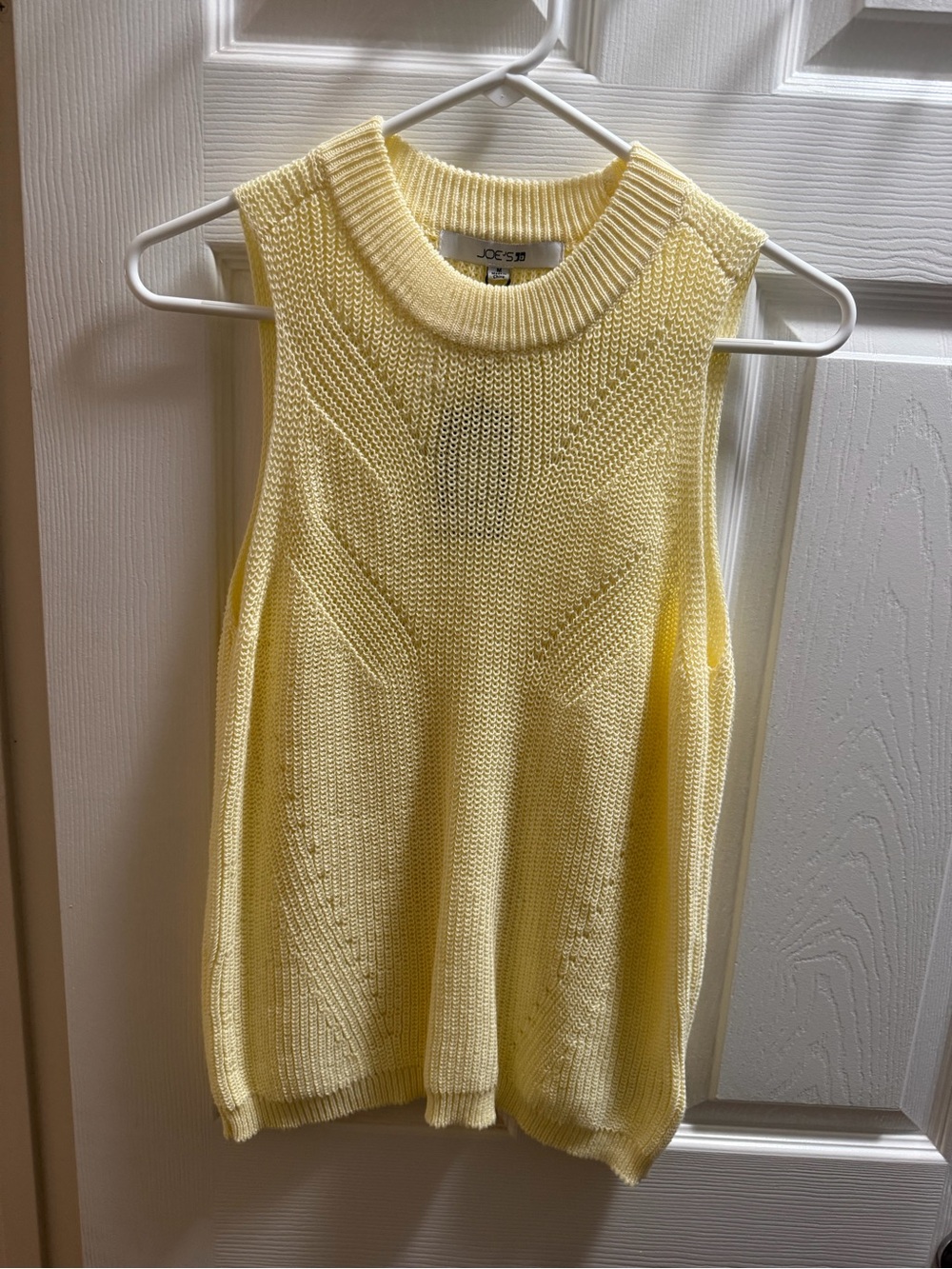 Joe's Jeans The Teddie Sweater pale yellow Tank Top Anise Flower